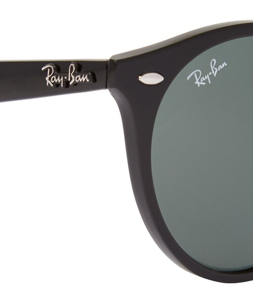 Ray-Ban（レイバン）の「Ray-Ban Round-Frame Acetate Sunglasses（サングラス・メンズ・Black・One size）」の5枚目の写真