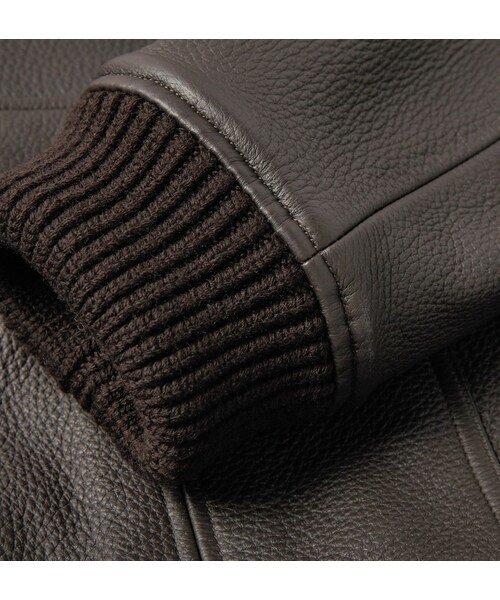 dunhill(ダンヒル)の「Dunhill Leather Bomber Jacket(ライダースジャケット・メンズ・Brown・XL)」の5枚目の写真