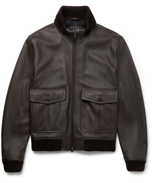 dunhill（ダンヒル）の「Dunhill Leather Bomber Jacket（ライダース