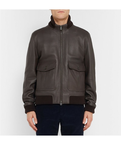 dunhill（ダンヒル）の「Dunhill Leather Bomber Jacket（ライダース