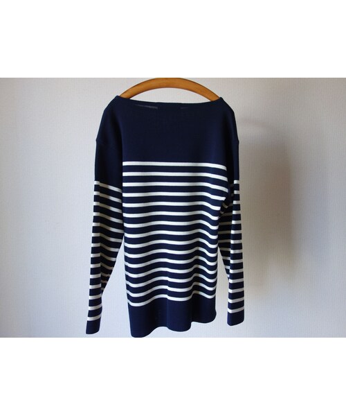 SAINT JAMES(セントジェームス)の「SAINTJAMES セントジェームス "NAVAL"SWEATER "ナヴァル"セーター MARINE×ECRU マリン×生成【正規取り扱い品】(ニット/セーター・メンズ・その他)」の9枚目の写真