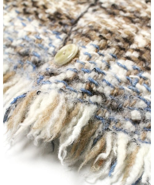 45R（フォーティファイブアール）の「ブランケット藍ツイードボレロ