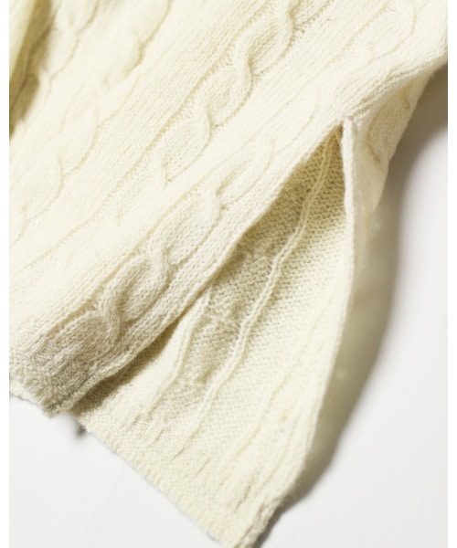 45R（フォーティファイブアール）の「シェットランドケーブルニット