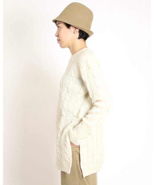 45R（フォーティファイブアール）の「シェットランドケーブルニット