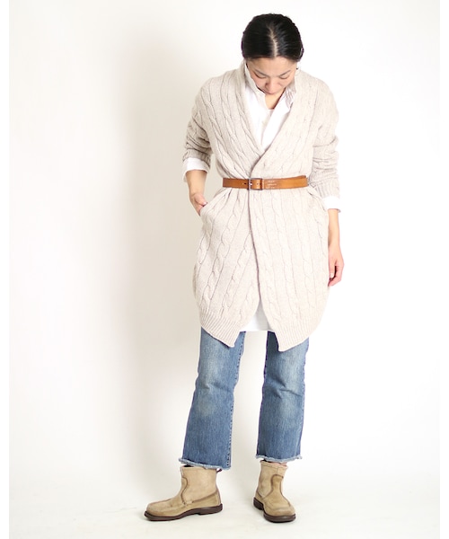 45R（フォーティファイブアール）の「カシミヤケーブルロング