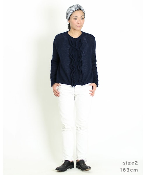 45R（フォーティファイブアール）の「アルパカタムフリルブラウス