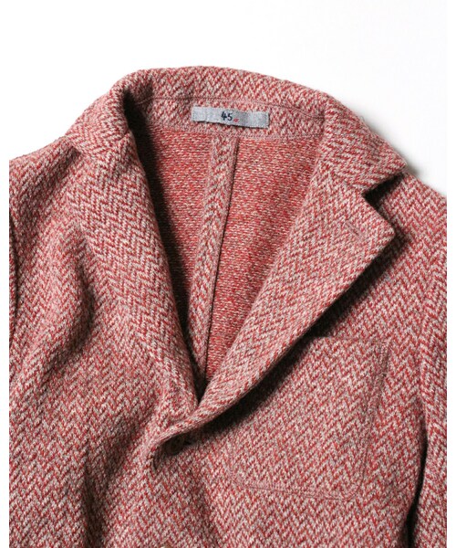 45R シェットランドニットジャケット　サイズ2 45R（フォーティファイブアール）の「シェットランドニットジャケット