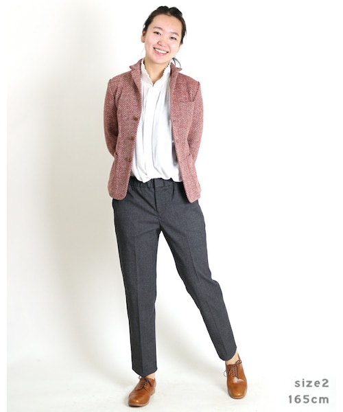 45R シェットランドニットジャケット　サイズ2 45R（フォーティファイブアール）の「シェットランドニットジャケット