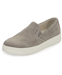 PRADA | Prada Suede Skate Sneaker, Gray (Acciaio)(スニーカー)