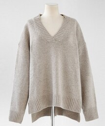DHOLIC | Vネックルーズフィットニットプルオーバー(ニット/セーター)