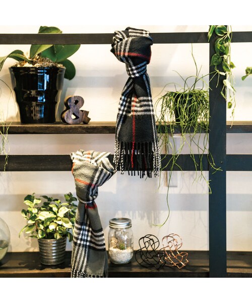 CALL&RESPONSE(コールアンドレスポンス)の「日本製チェックマフラー / 152-1662-12 GRY(マフラー・メンズ・その他)」の6枚目の写真