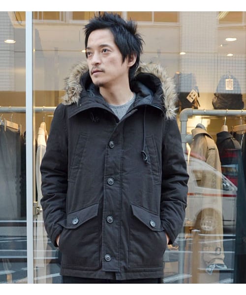 HAMNETT（ハムネット）の「【HAMNETT】 N3B MILITARY DOWN（ジャケット/アウター・メンズ・ブラック・S/M/L）」の2枚目の写真