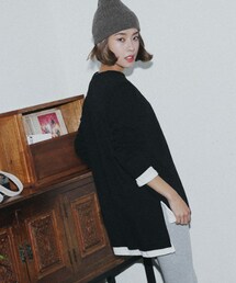 DHOLIC | アンバランス丈コットンTシャツ(Tシャツ/カットソー)