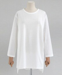 DHOLIC | アンバランス丈コットンTシャツ(Tシャツ/カットソー)