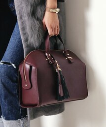 DHOLIC | フェイクレザー2WAYボストンバッグ(ボストンバッグ)