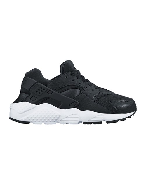 NIKE(ナイキ)の「NIKE HUARACHE RUN GS BLACK/WHITE(シューズ・レディース・ブラック・23.0cm/23.5cm/24.0cm/24.5cm/25.0cm)」の1枚目の写真