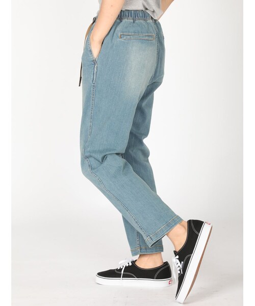 Gramicci（グラミチ）の「GRAMICCI/グラミチ × BEAVER/ビーバー 別注 Ankle Denim Narrow Pants（パンツ・メンズ・BLACK/USED・S/M/L）」の4枚目の写真