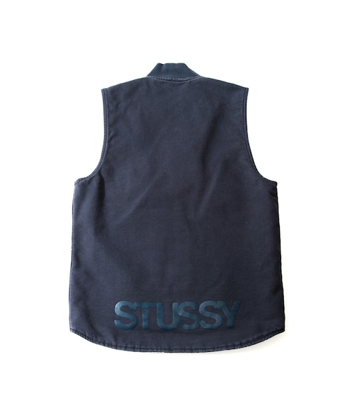 トップス STUSSY x CARHARTT WIP Vest USED in STOCK】STUSSY×CARHARTT – NY, LA, TOKYO DUCK VEST '93