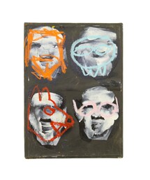 エディ・ドミニク・デュビアン子供と怪獣原画キャンバスアートエイチ