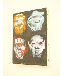 エディ・ドミニク・デュビアン子供と怪獣原画キャンバスアートエイチ