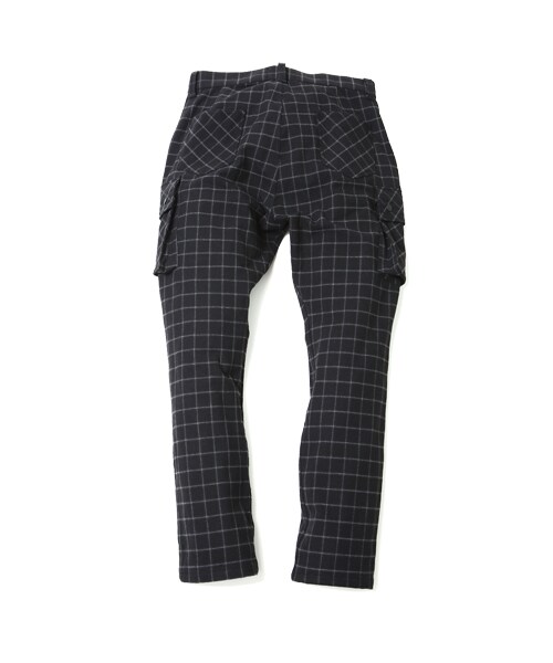 VIRGOwearworks(ヴァルゴウェアワークス)の「Uk check strech cargo pants チェックカーゴパンツ(パンツ・メンズ・GRAY/BLACK・2/3/4)」の5枚目の写真