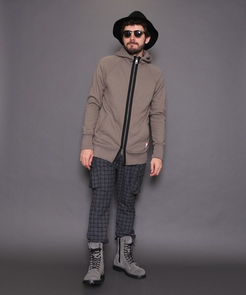 VIRGOwearworks(ヴァルゴウェアワークス)の「Uk check strech cargo pants チェックカーゴパンツ(パンツ・メンズ・GRAY/BLACK・2/3/4)」の10枚目の写真