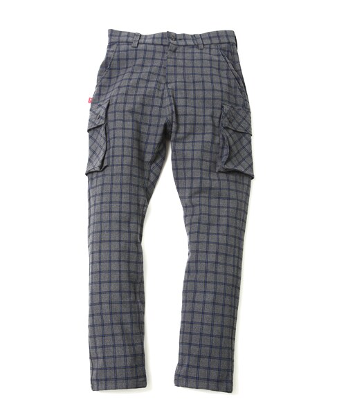 VIRGOwearworks(ヴァルゴウェアワークス)の「Uk check strech cargo pants チェックカーゴパンツ(パンツ・メンズ・GRAY/BLACK・2/3/4)」の4枚目の写真