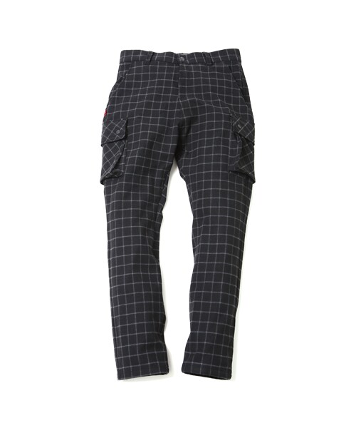 VIRGOwearworks(ヴァルゴウェアワークス)の「Uk check strech cargo pants チェックカーゴパンツ(パンツ・メンズ・GRAY/BLACK・2/3/4)」の3枚目の写真