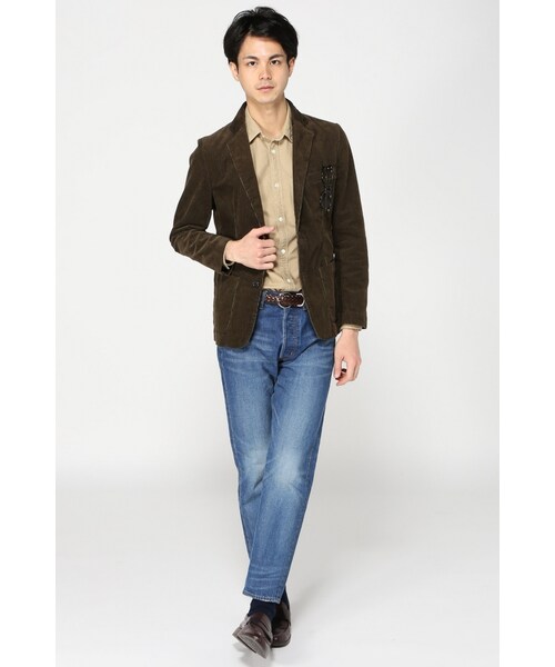 JOURNAL STANDARD（ジャーナルスタンダード）の「細畝コーデュロイジャケット（ジャケット/アウター・メンズ・ブラウン/ネイビー・M/L）」の3枚目の写真
