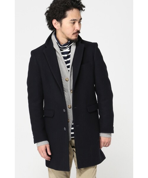 JOURNAL STANDARD（ジャーナルスタンダード）の「モッサーチェスターコート（ジャケット/アウター・メンズ・グレーA/キャメル/ネイビー・S/M/L）」の3枚目の写真