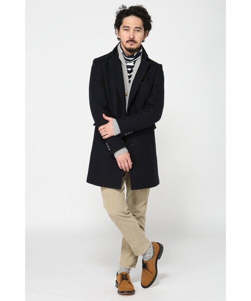 JOURNAL STANDARD（ジャーナルスタンダード）の「モッサーチェスターコート（ジャケット/アウター・メンズ・グレーA/キャメル/ネイビー・S/M/L）」の6枚目の写真