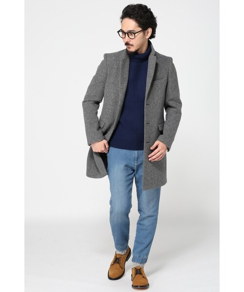 JOURNAL STANDARD（ジャーナルスタンダード）の「モッサーチェスターコート（ジャケット/アウター・メンズ・グレーA/キャメル/ネイビー・S/M/L）」の4枚目の写真