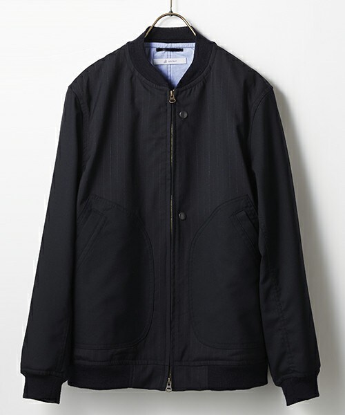 Johnbull Private labo(ジョンブルプライベートラボ)の「リブブルゾン(ブルゾン・メンズ・カーキ/ネイビー・SMALL/MEDIUM/LARGE)」の1枚目の写真