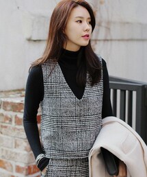 DHOLIC | Vネッククロップド丈スリーブレス(その他トップス)