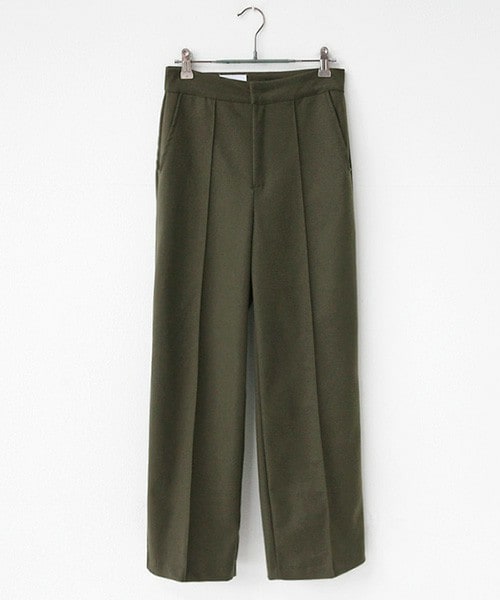 DHOLIC（ディーホリック）の「ハイウエストストレートフィットクロップドパンツ（その他パンツ・レディース・チェック/カーキ/ブラック・S/M）」の3枚目の写真