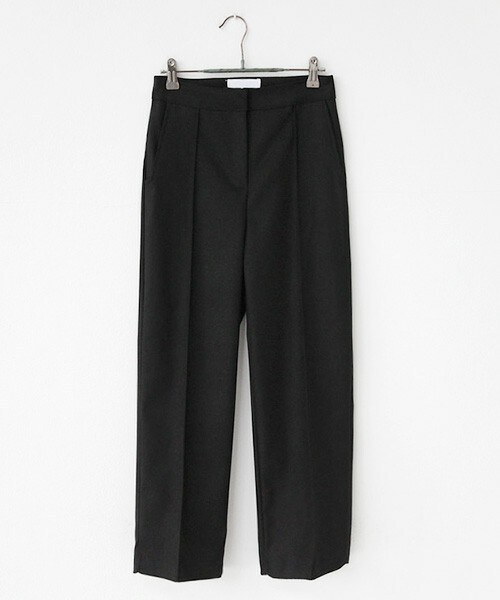 DHOLIC（ディーホリック）の「ハイウエストストレートフィットクロップドパンツ（その他パンツ・レディース・チェック/カーキ/ブラック・S/M）」の2枚目の写真