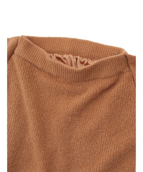 w closet(ダブルクローゼット)の「7G片畦フェイク袖付きスカート(スカート・レディース・オフホワイト/キャメル/ボルドー・FREE)」の7枚目の写真