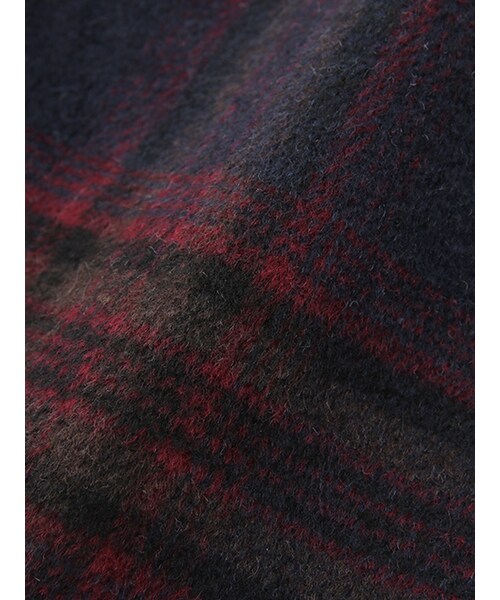 w closet（ダブルクローゼット）の「起毛チェックタイトスカート（スカート・レディース・ブラウン/ネイビー・FREE）」の10枚目の写真