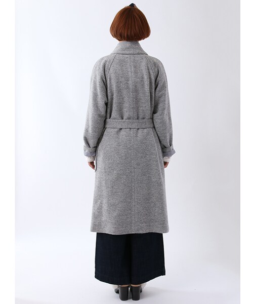 w closet(ダブルクローゼット)の「スライバーガウンコート(ジャケット/アウター・レディース・ベージュ/キャメル/グレー・FREE)」の6枚目の写真