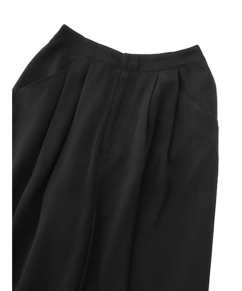 w closet（ダブルクローゼット）の「タック入り9分丈ワイドパンツ（パンツ・レディース・エクリュ/カーキ/ブラック・FREE）」の7枚目の写真