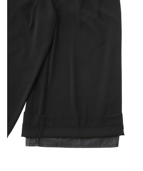 w closet（ダブルクローゼット）の「タック入り9分丈ワイドパンツ（パンツ・レディース・エクリュ/カーキ/ブラック・FREE）」の10枚目の写真