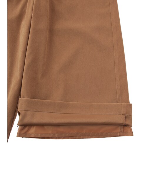 w closet(ダブルクローゼット)の「起毛タック入りガウチョパンツ(パンツ・レディース・モカベージュ/カーキ・FREE)」の10枚目の写真