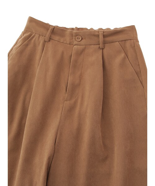 w closet(ダブルクローゼット)の「起毛タック入りガウチョパンツ(パンツ・レディース・モカベージュ/カーキ・FREE)」の6枚目の写真