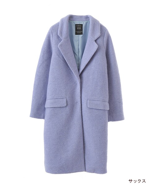 w closet（ダブルクローゼット）の「スライバーチェスターコート（ジャケット/アウター・レディース・ベージュ/サックス/Lグレー・FREE）」の3枚目の写真