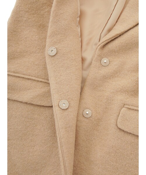 w closet（ダブルクローゼット）の「スライバーチェスターコート（ジャケット/アウター・レディース・ベージュ/サックス/Lグレー・FREE）」の9枚目の写真