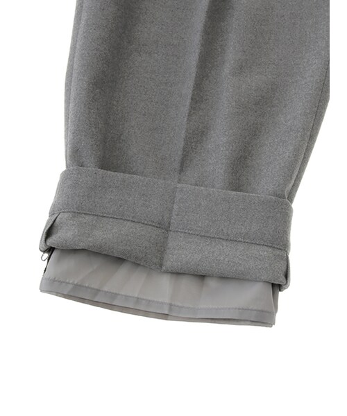 w closet（ダブルクローゼット）の「ツイル8分丈ワイドパンツ（パンツ・レディース・キャメル/グレー/ブラック・FREE）」の12枚目の写真