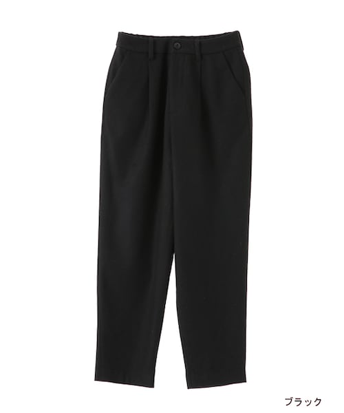 w closet(ダブルクローゼット)の「ウール混フラノタックパンツ(パンツ・レディース・Lグレー/チャコール/ブラック・FREE)」の1枚目の写真