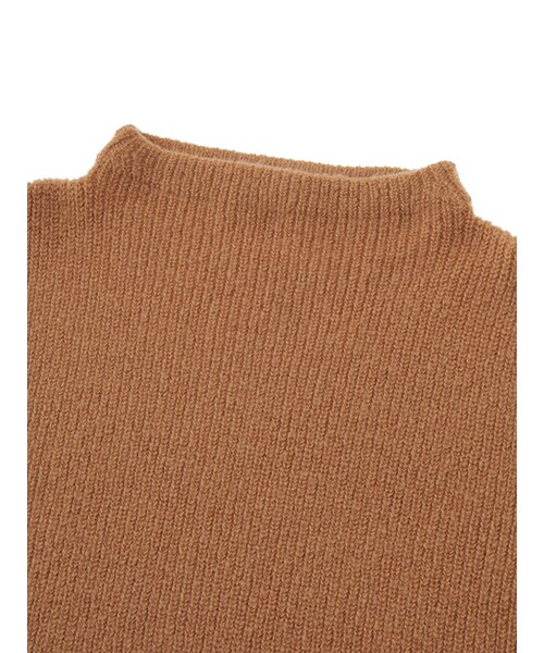 w closet(ダブルクローゼット)の「7G片畦ボトルネックニット(トップス・レディース・オフホワイト/キャメル/ボルドー・FREE)」の7枚目の写真