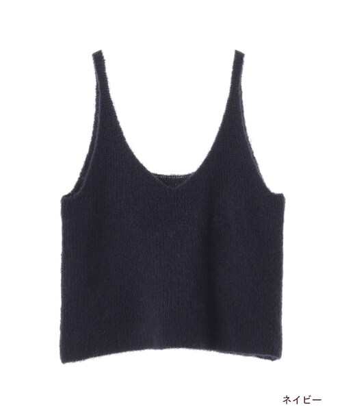 w closet（ダブルクローゼット）の「7G片畦ビスチェ（トップス・レディース・Lグレー/キャメル/ネイビー・FREE）」の3枚目の写真