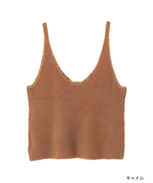 w closet（ダブルクローゼット）の「7G片畦ビスチェ（トップス・レディース・Lグレー/キャメル/ネイビー・FREE）」の2枚目の写真